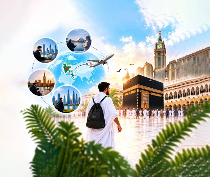 Country-wise Hajj and Umrah support for Bangladeshi NRBs