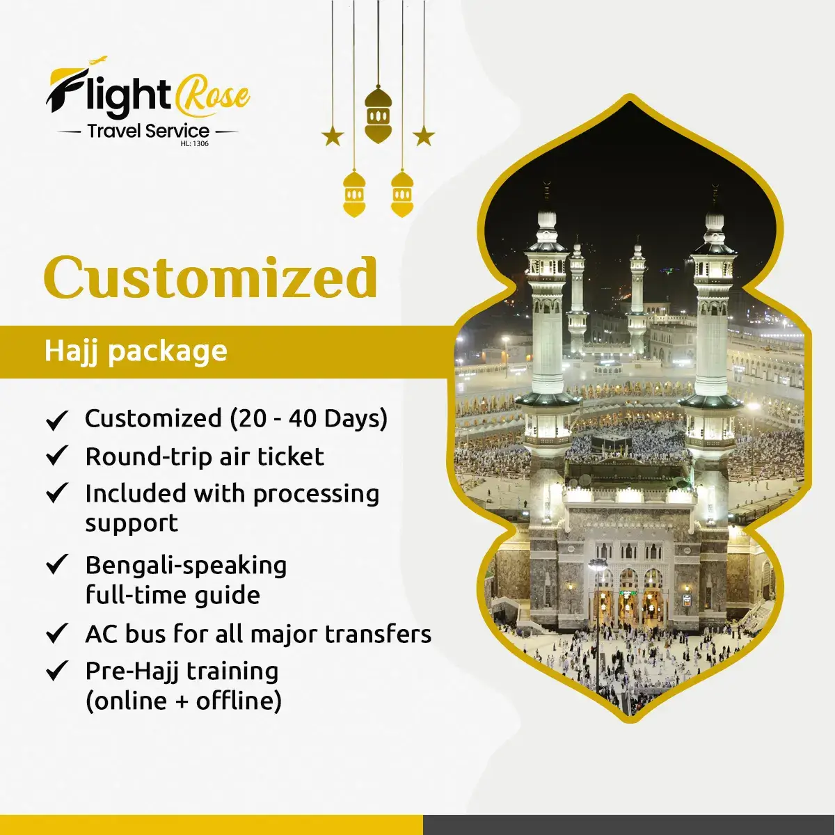 Customized Hajj package