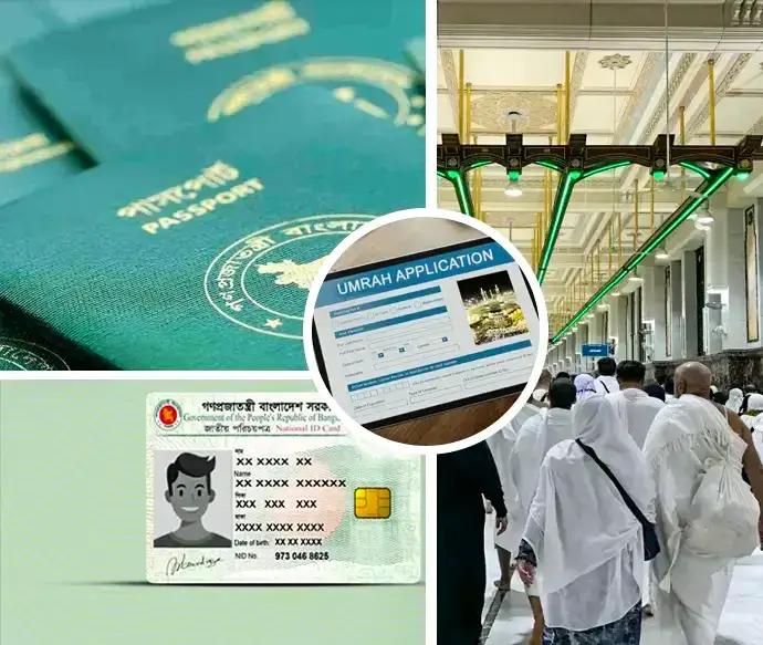 Documents required for Umrah package tour from Bangladesh
