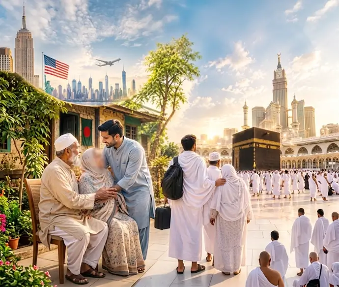 Planning Hajj with elderly parents in Bangladesh